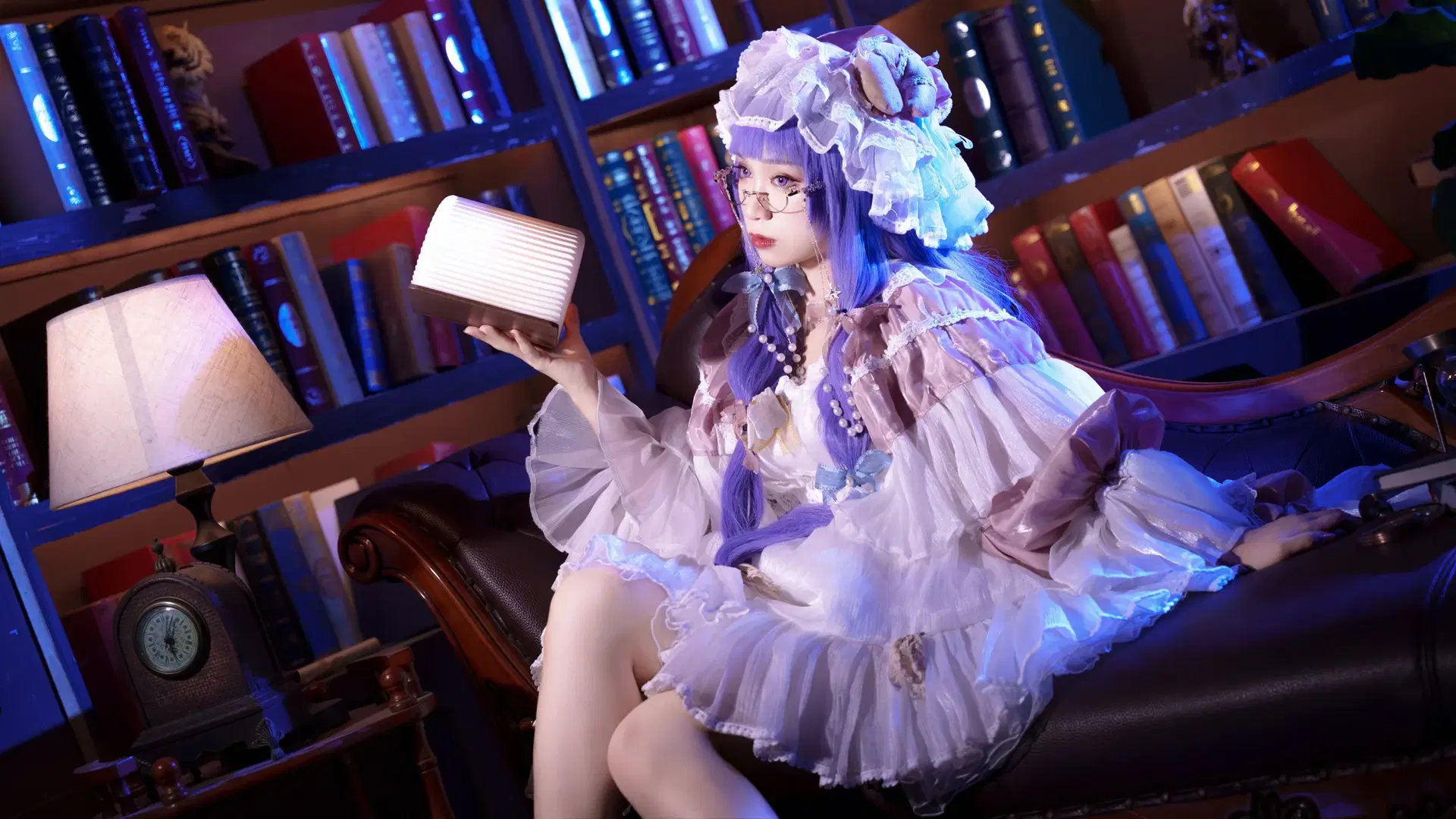 【パチュリー コスプレ】『東方Project』静寂に包まれた読書のひととき - 莜子YOKO - 7枚目