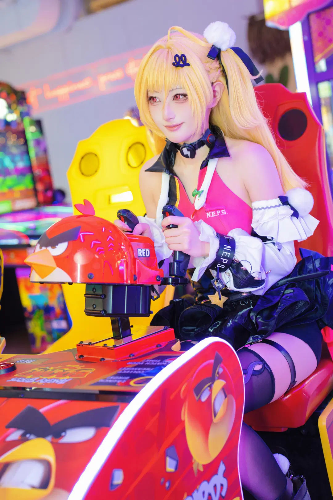 【シーシア コスプレ】『ゼンレスゾーンゼロ』ネオンの光影が織りなすゲーセンの旅 - 绝世坏兔🐇 - 6枚目