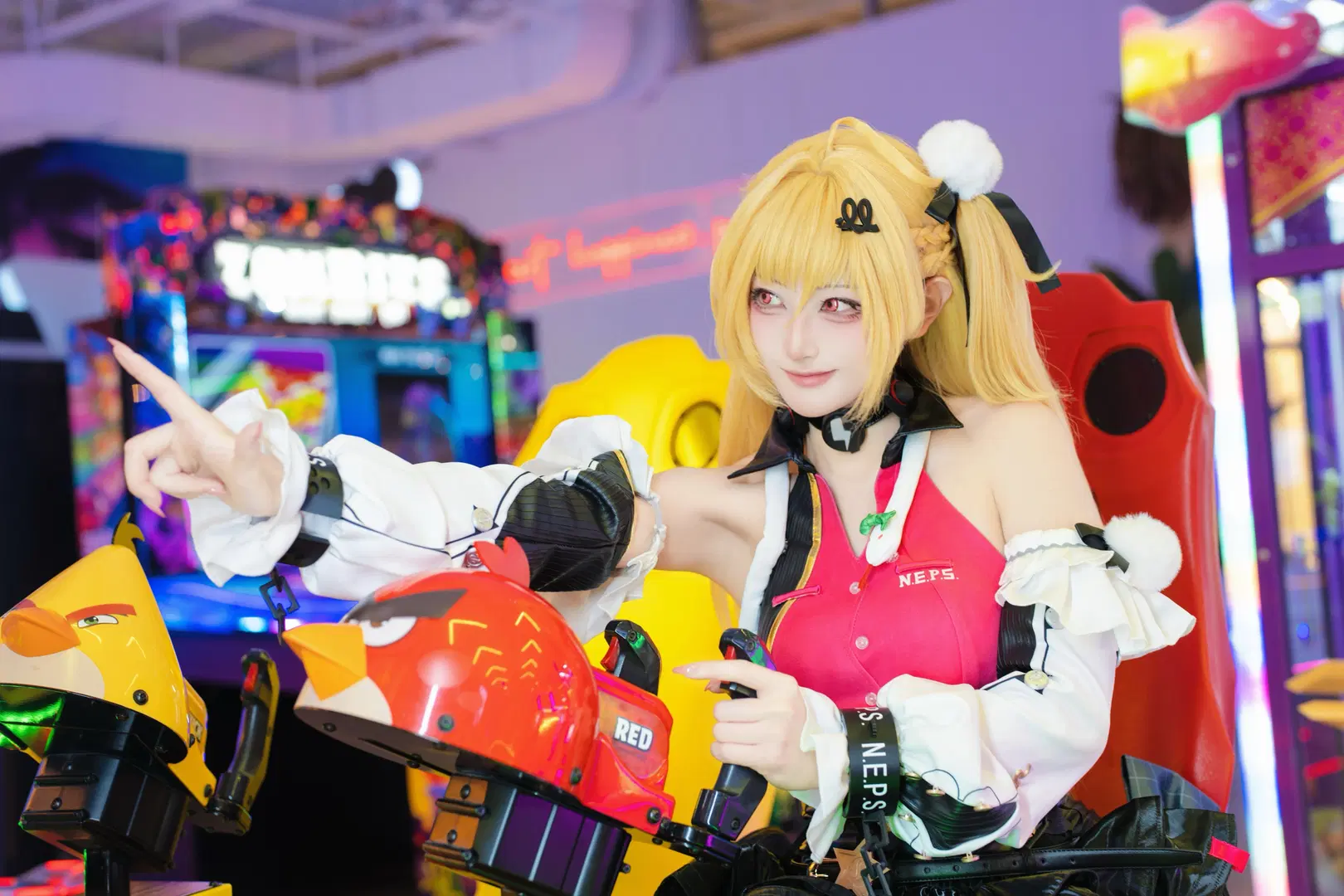 【シーシア コスプレ】『ゼンレスゾーンゼロ』ネオンの光影が織りなすゲーセンの旅 - 绝世坏兔🐇 - 7枚目