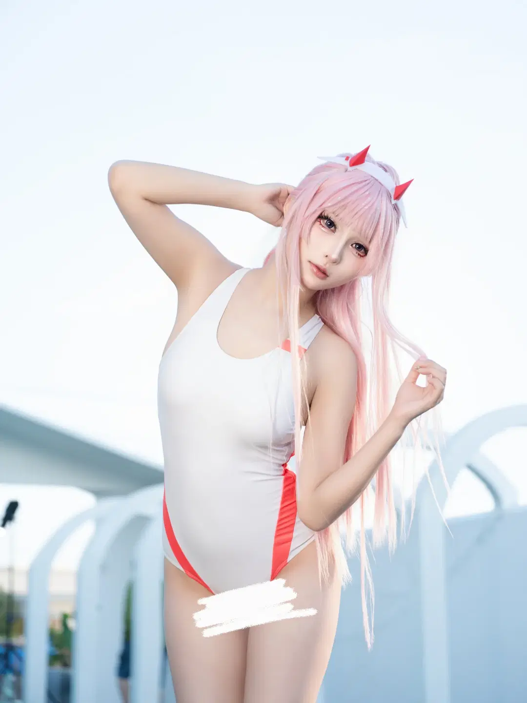 【02cos】夏日泳池的一抹白色清凉 - 青屿丶 - 第2张