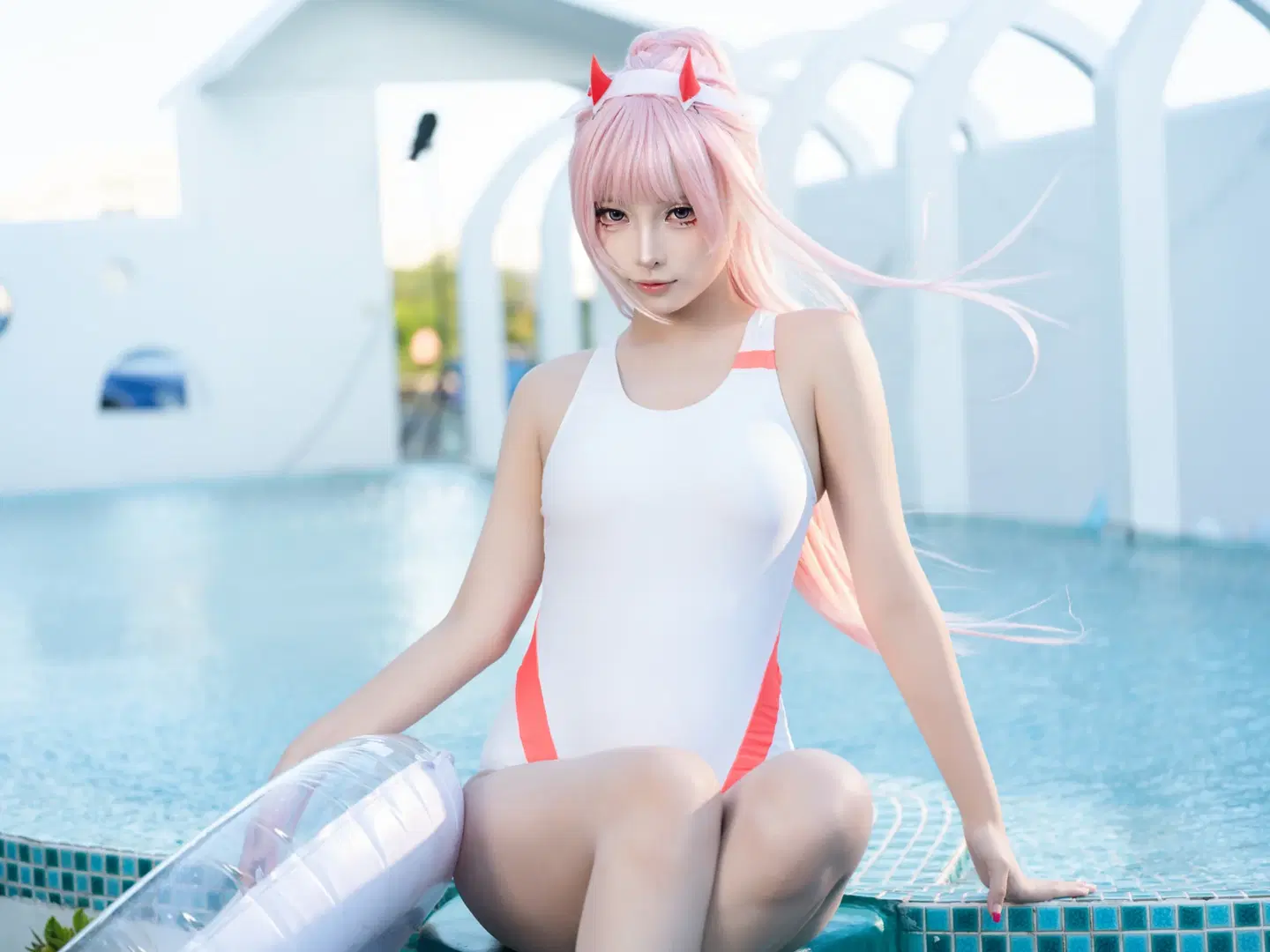 【02cos】夏日泳池的一抹白色清凉 - 青屿丶 - 第8张