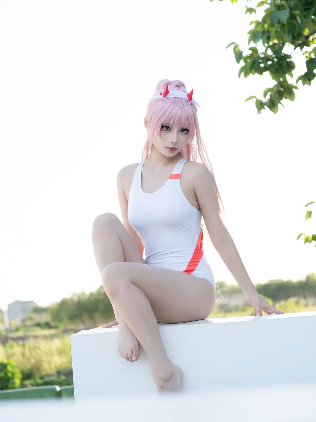 【02cos】夏日泳池的一抹白色清凉 - 青屿丶 - 第9张