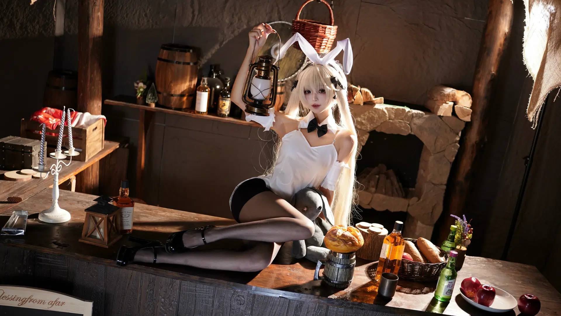 二次元コスプレ, ヨスガノソラ, 穹 コスプレ, うさ耳コスプレ, ストッキング コスプレ