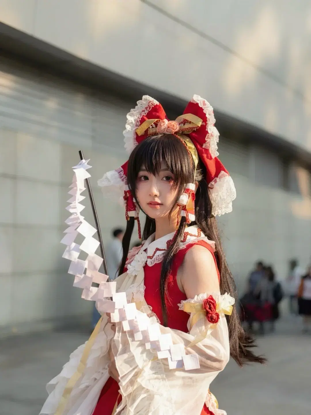 二次元, cosplay, 博麗靈夢cos, 東方project, 漫展返圖