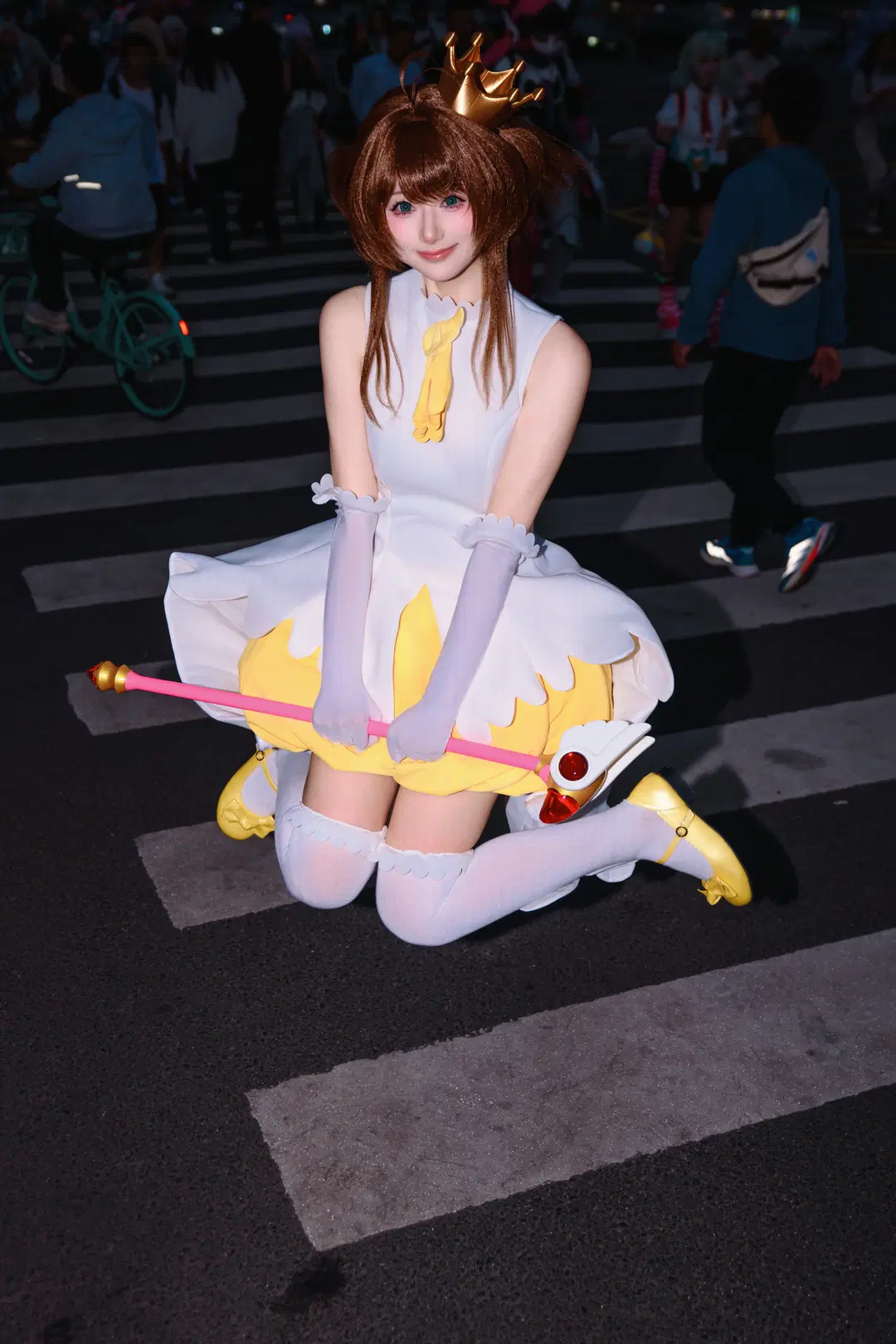 场照, 魔法少女, 小樱cos, 魔卡少女樱, 白丝