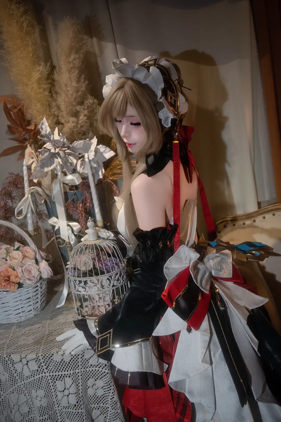 桑多涅cos, 原神, 木偶cos, cosplay, 白丝