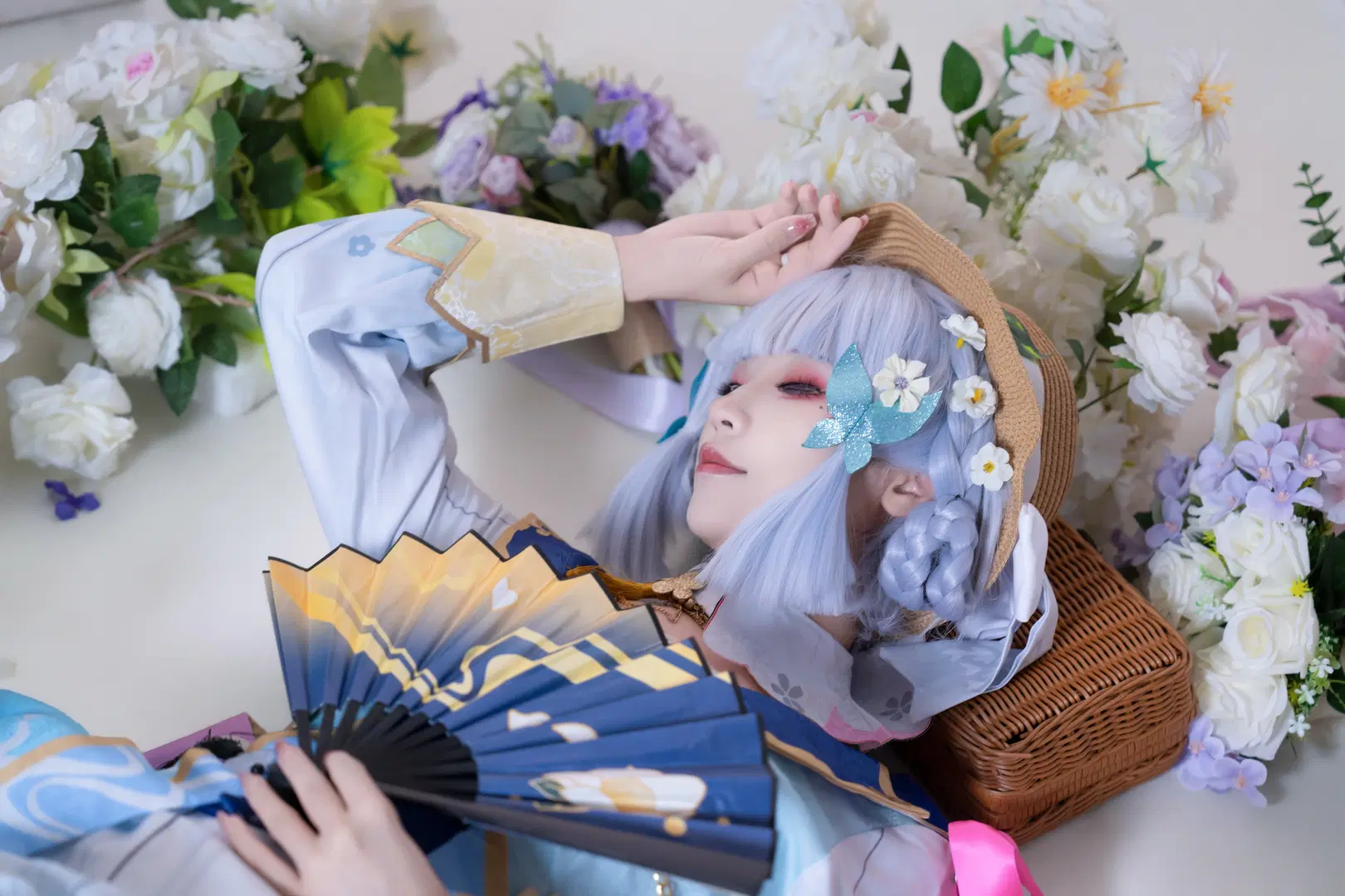[Kamisato Ayaka cosplay] Kamisato Art: Soumetsu: Genshin Impact Springbloom Missive Garden Adventure by 子璃 - Image 4