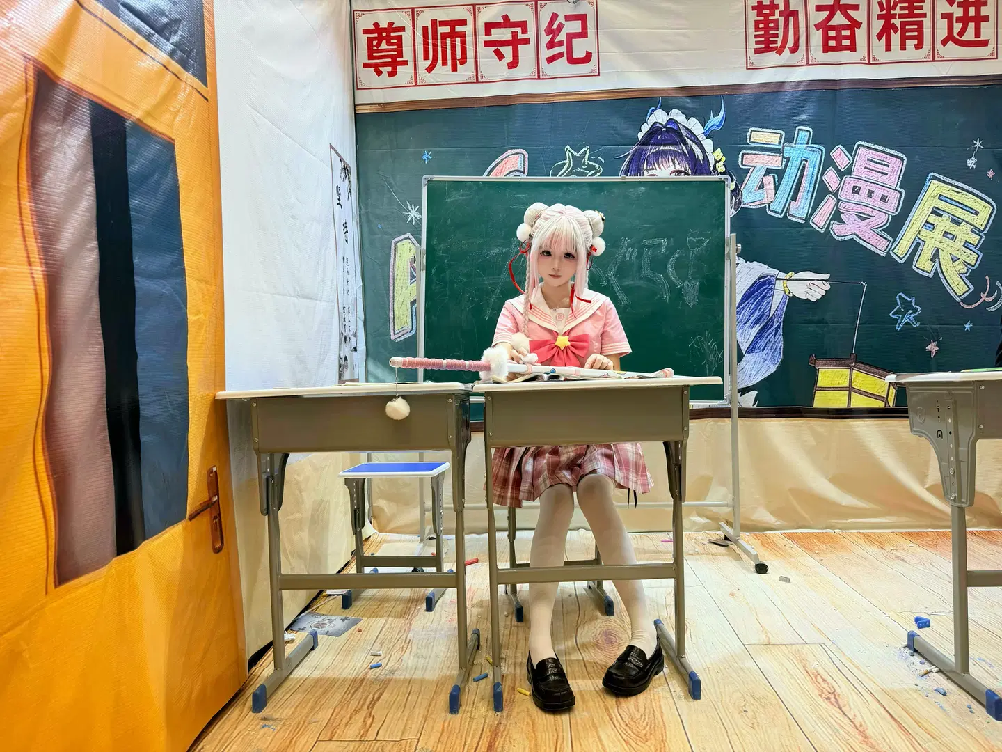 永劫无间, 漫展场照, 白丝, 校园风cos, 胡桃cos
