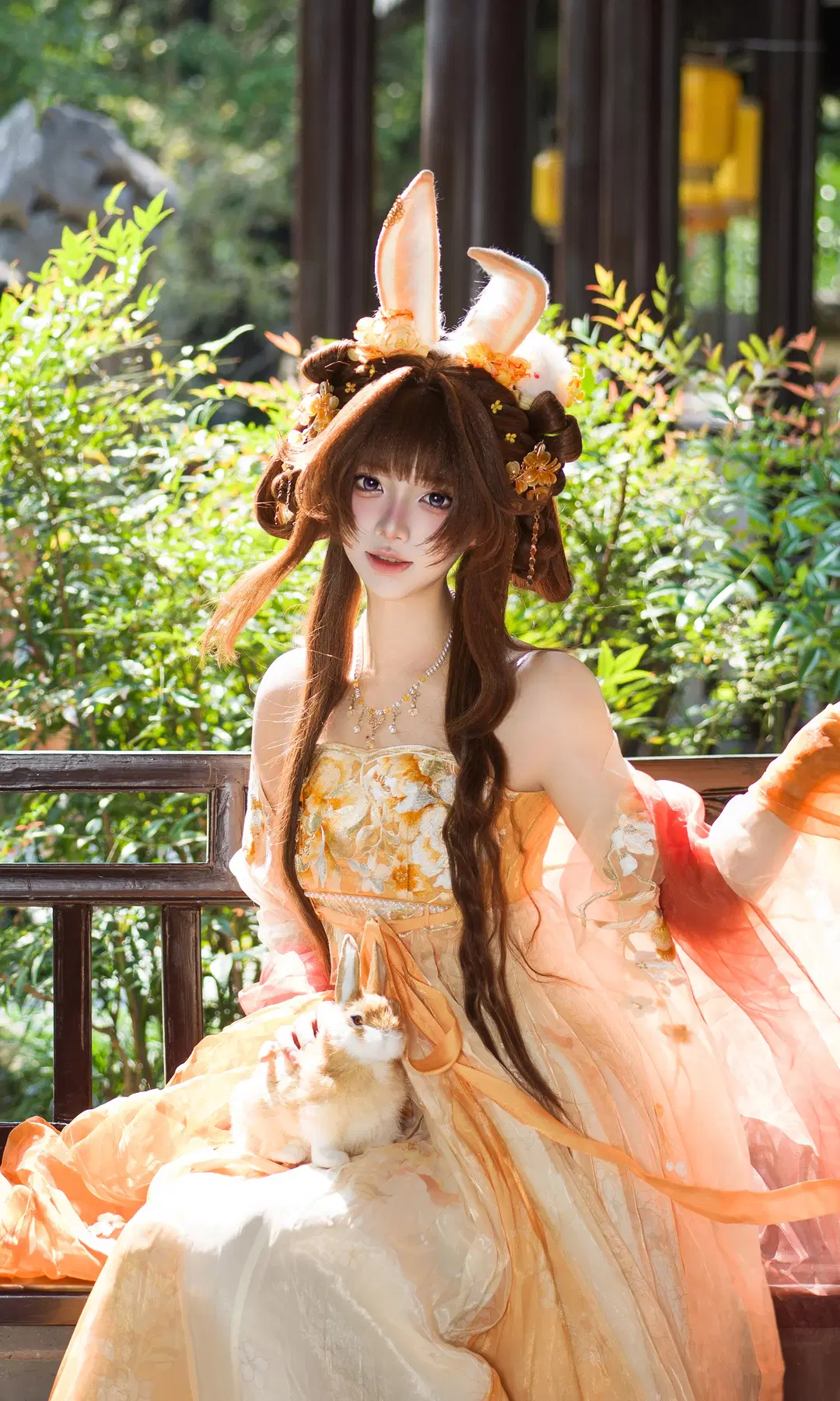 [Jade Rabbit Prefect cosplay] Jiangnan Baijingtu: Mid-Autumn garden stroll at Guilin Park by 七奈Nanako - Image 4