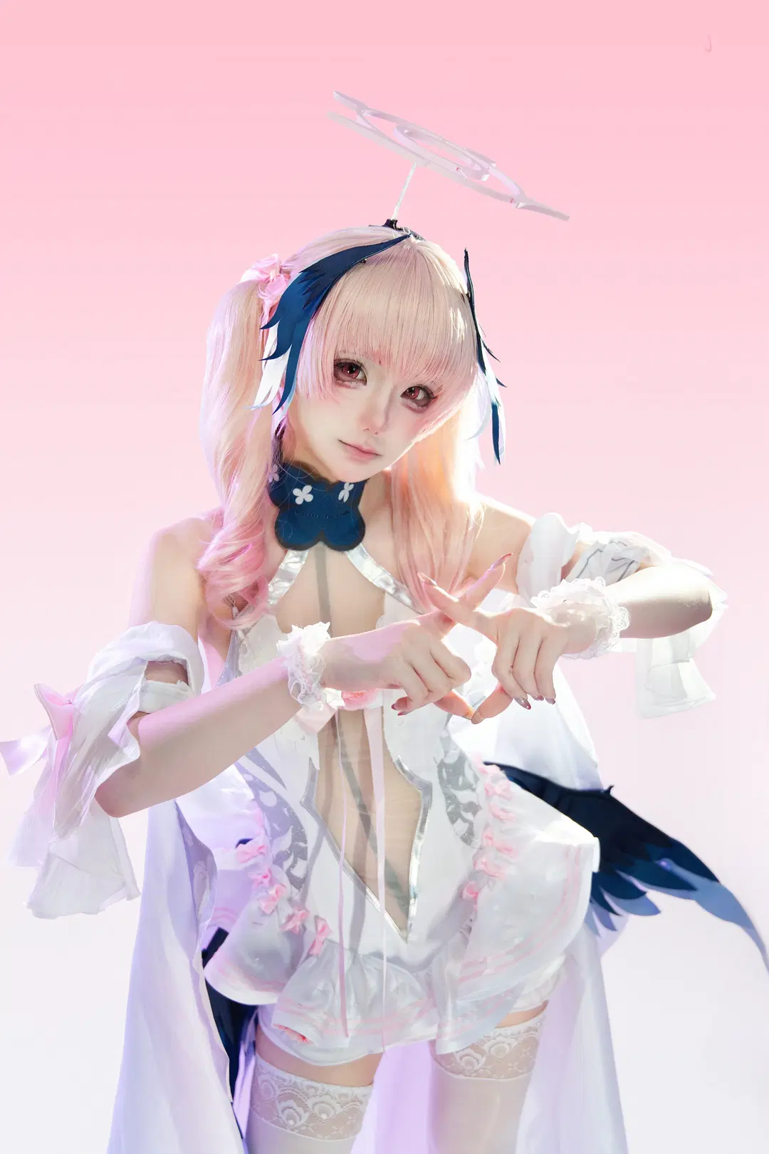 [Shimoe Koharu cosplay] Blue Archive white studio photography record by 梁有幸（正片版 - Image 4