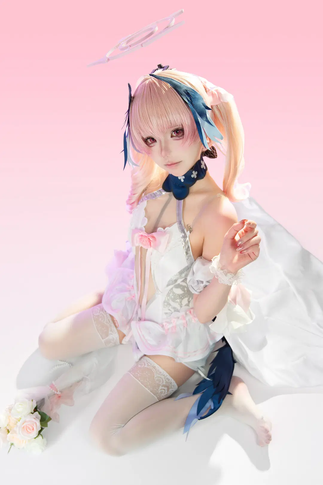 [Shimoe Koharu cosplay] Blue Archive white studio photography record by 梁有幸（正片版 - Image 5