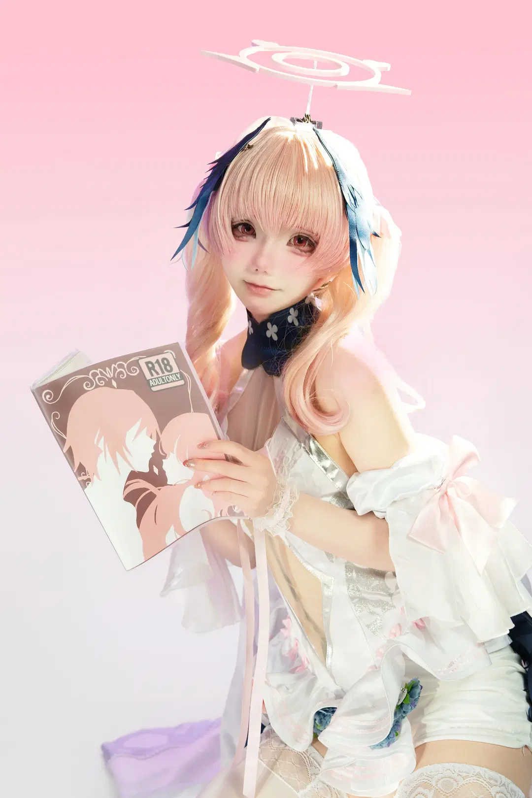 [Shimoe Koharu cosplay] Blue Archive white studio photography record by 梁有幸（正片版 - Image 8
