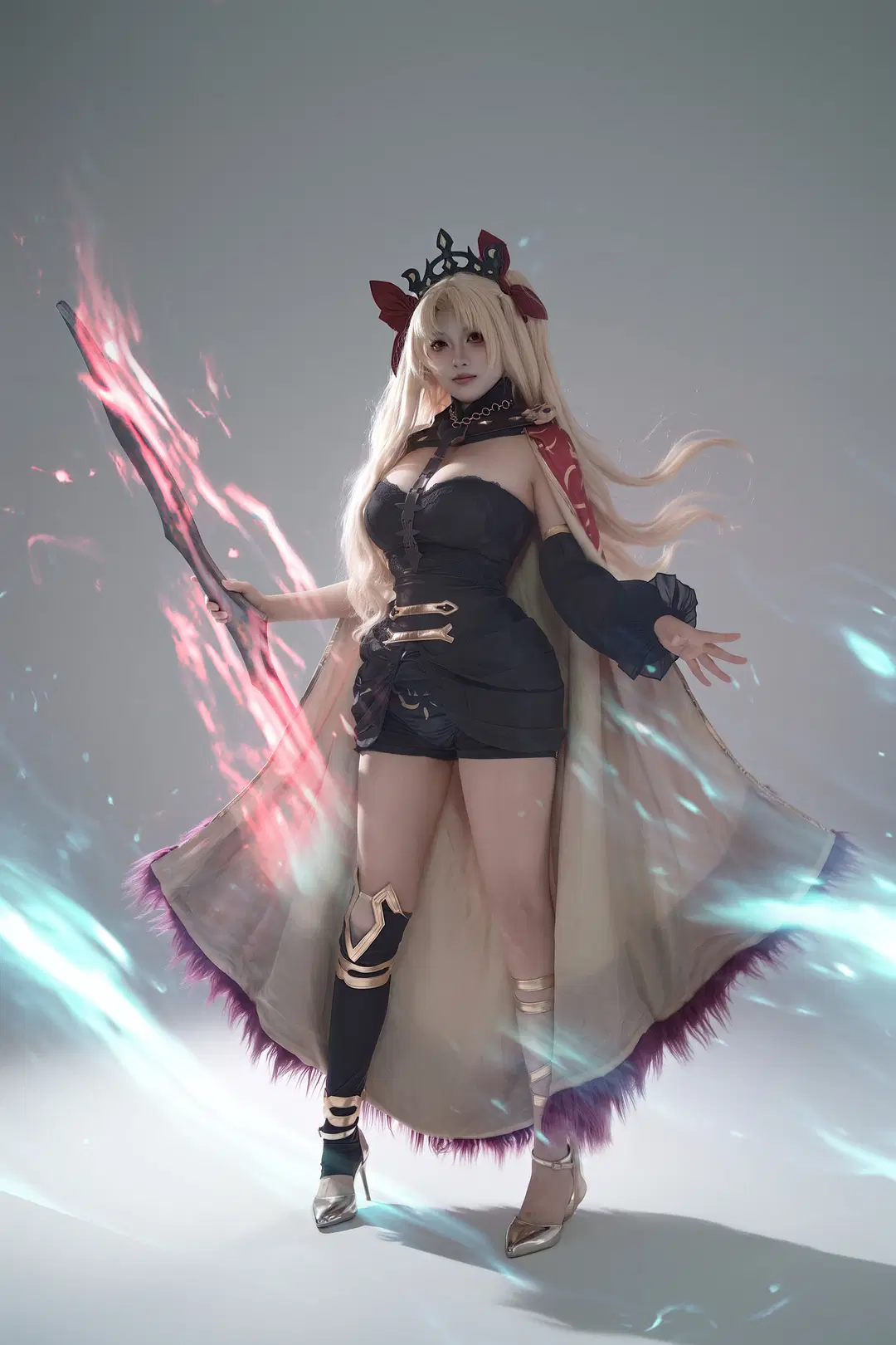 【艾蕾cos】FGO冥界女神白棚拍摄记录