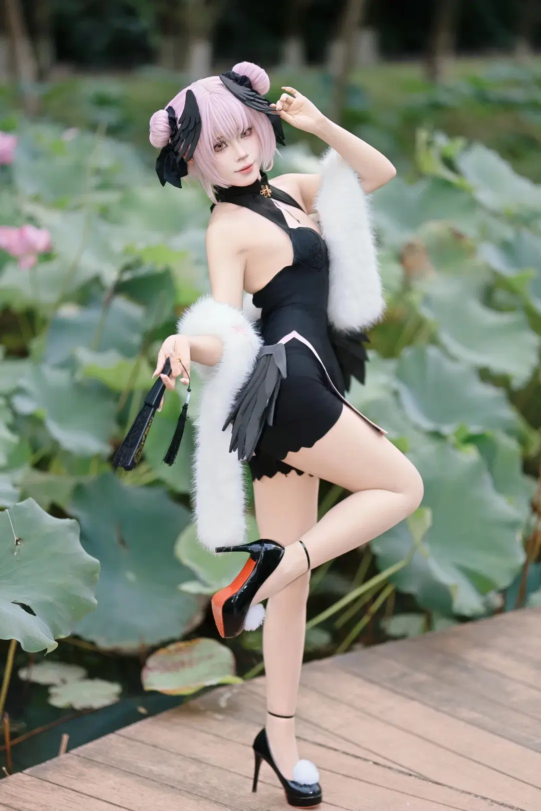 二次元摄影, 蔚蓝档案, 下江小春cos, 旗袍cos, 夏日拍照