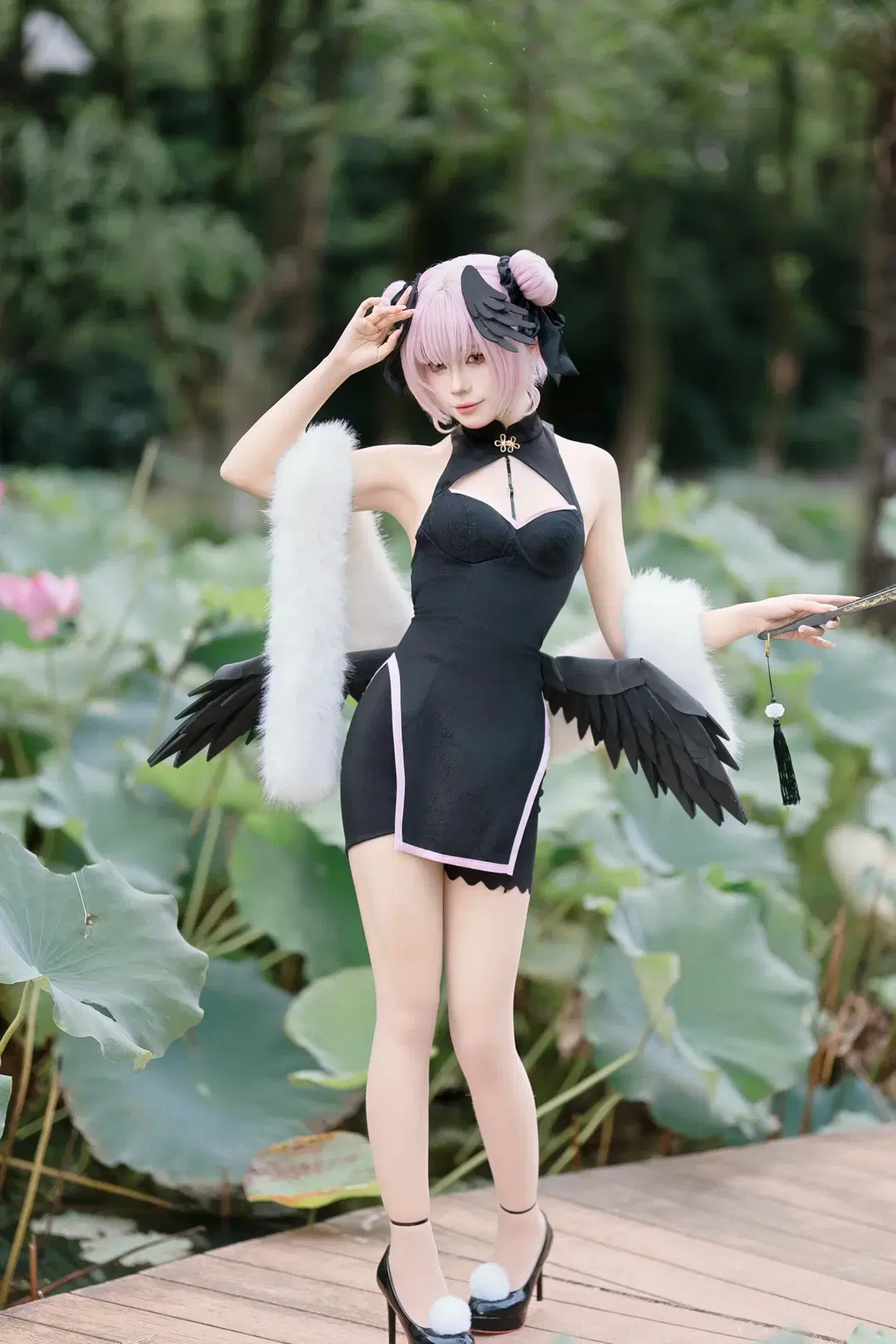【下江コハル コスプレ】ブルーアーカイブ チャイナドレスの装い、西南湖に揺れる夏の光影 - 啸啸 - 12枚目