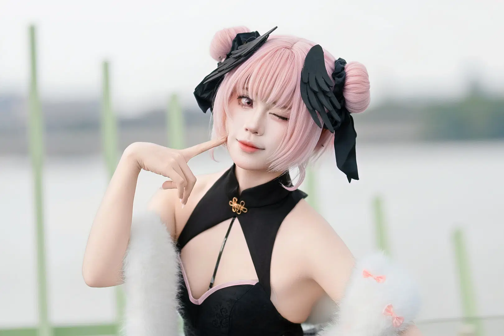 【下江コハル コスプレ】ブルーアーカイブ チャイナドレスの装い、西南湖に揺れる夏の光影 - 啸啸 - 2枚目