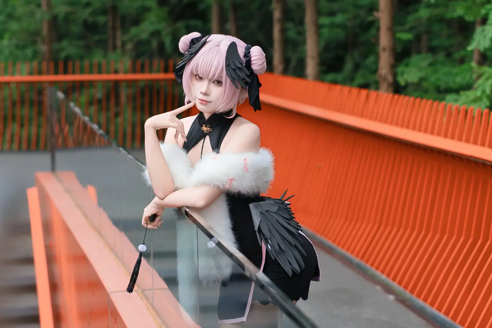 【下江コハル コスプレ】ブルーアーカイブ チャイナドレスの装い、西南湖に揺れる夏の光影 - 啸啸 - 3枚目