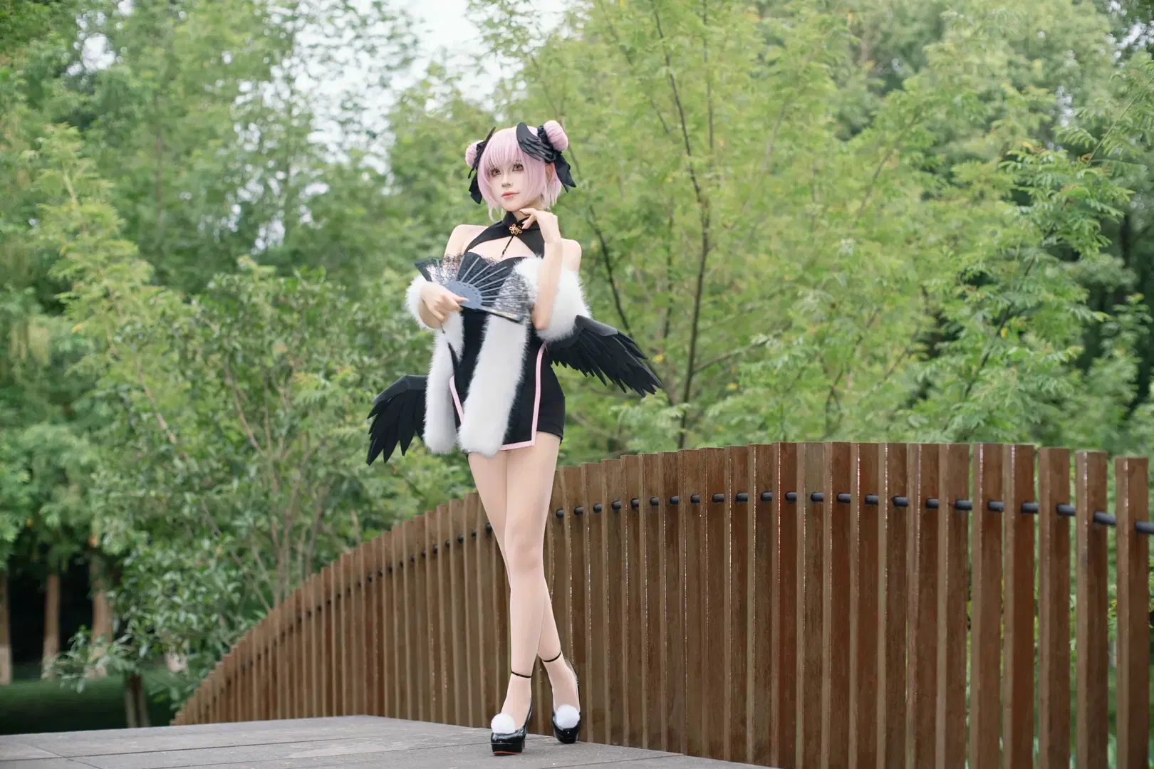 【下江コハル コスプレ】ブルーアーカイブ チャイナドレスの装い、西南湖に揺れる夏の光影 - 啸啸 - 9枚目