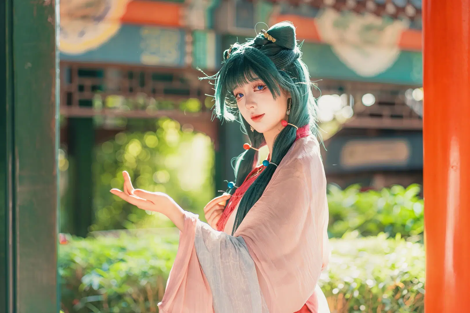 猫猫cos, 药屋少女的呢喃, cosplay正片, 古风外景, 猫猫游园会