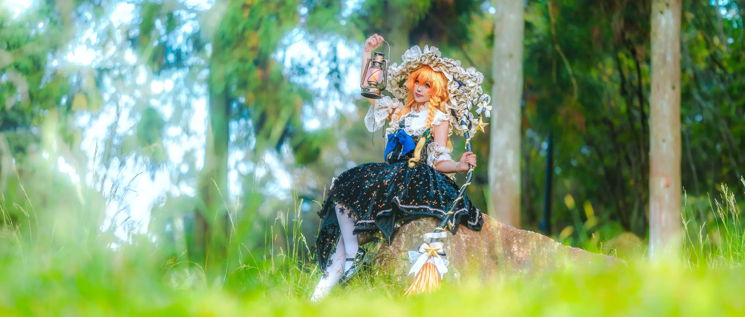 【魔理沙cos】东方Project的森林魔法使，提着星灯去巡游 - 脆脆一点都不好吃 - 第2张