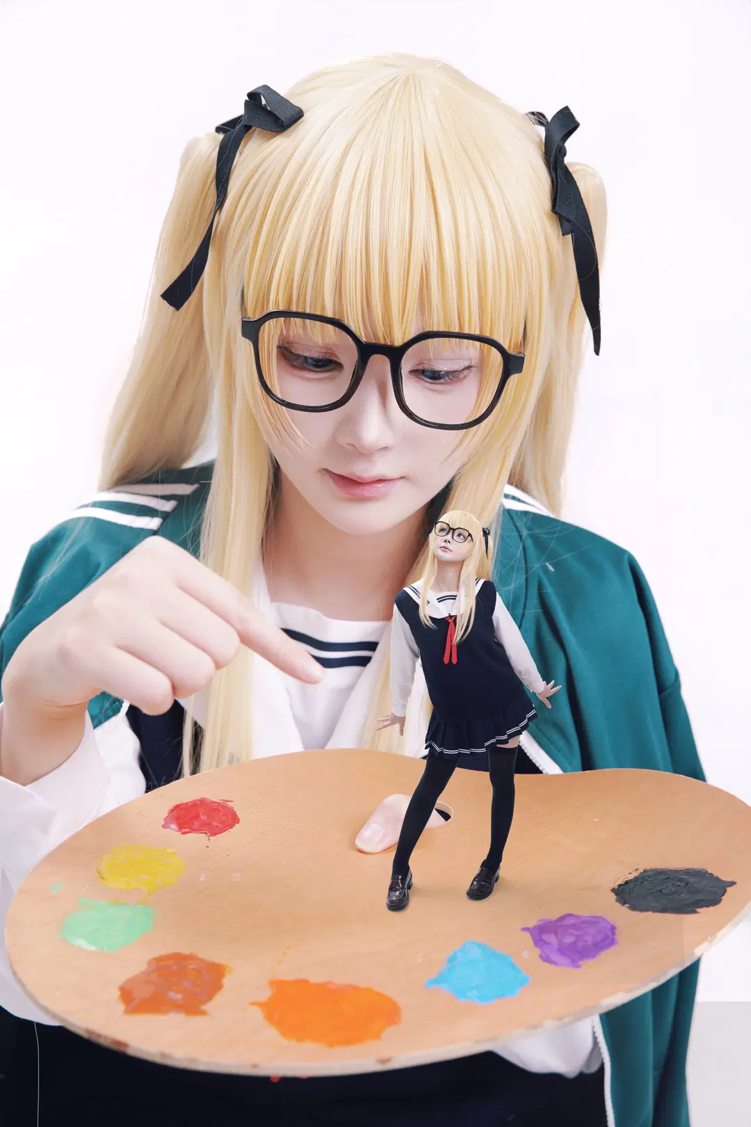 [Eriri Spencer Sawamura cosplay] Saekano: How to Raise a Boring Girlfriend, Blonde twin-tail artist girl by 秋风今天不修图 - Image 2
