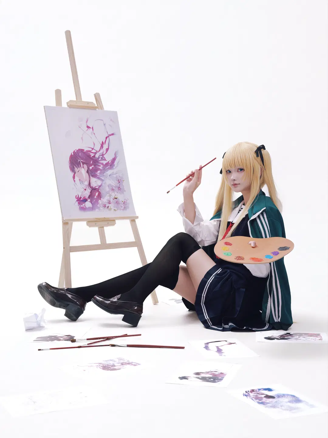 [Eriri Spencer Sawamura cosplay] Saekano: How to Raise a Boring Girlfriend, Blonde twin-tail artist girl by 秋风今天不修图 - Image 6