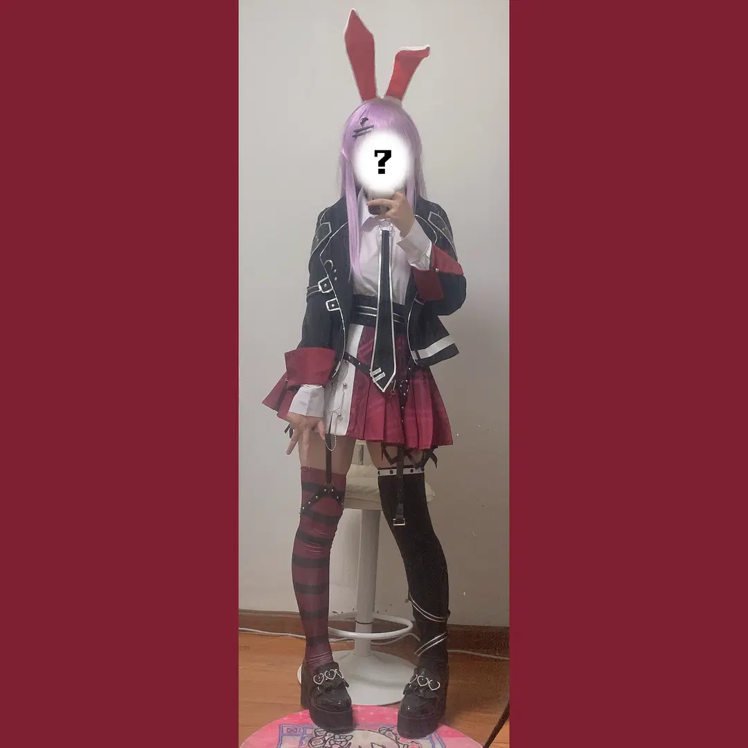 东方project, 丝袜cos, 铃仙优昙华院因幡cos, 兔耳cosplay, 狂气受兔