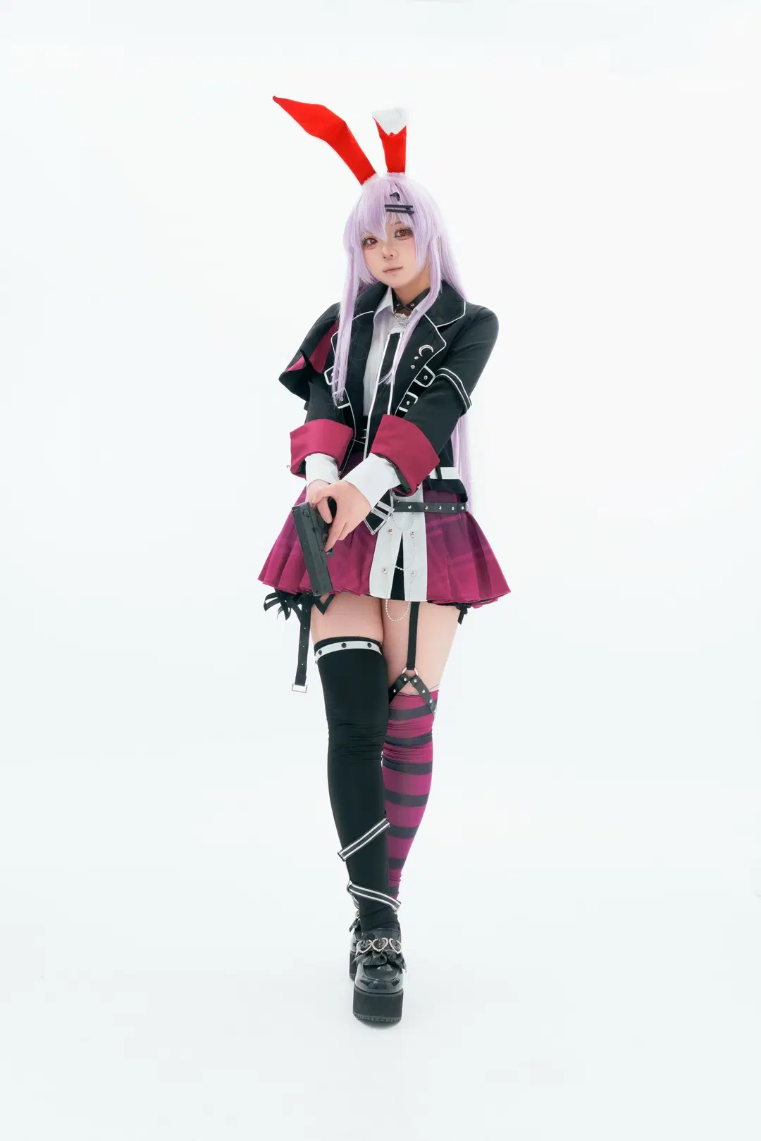 【铃仙优昙华院因幡cos】东方Project白棚大片，展示狂气月兔 - 酒精灯Kana - 第2张