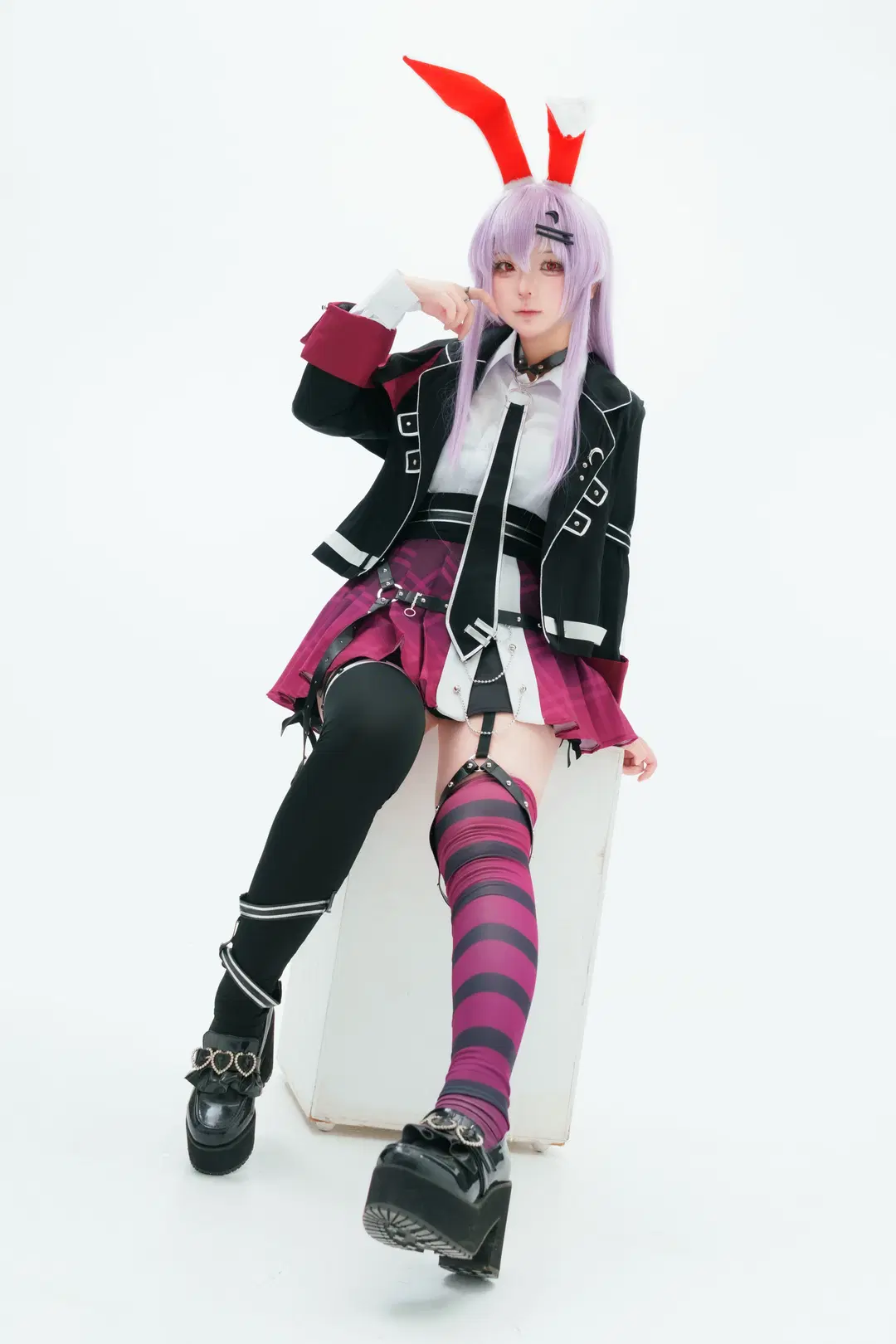 【铃仙优昙华院因幡cos】东方Project白棚大片，展示狂气月兔 - 酒精灯Kana - 第7张