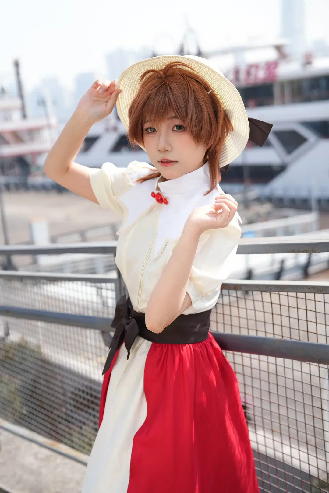 【木之本桜 コスプレ】『カードキャプターさくら』埠頭でのコスプレ写真撮影記録 - 全世界都听小柚的话 - 2枚目