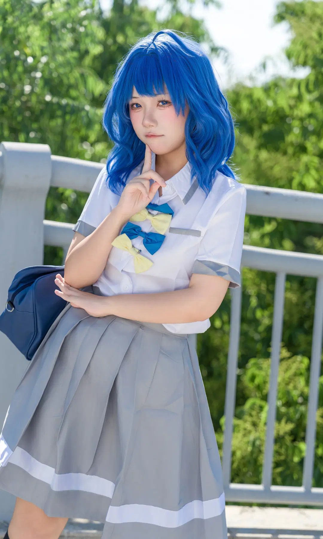 【八奈見杏菜cos】敗犬女主太多了！陽光天橋制服打卡 - 全世界都听小柚的话 - 第2張