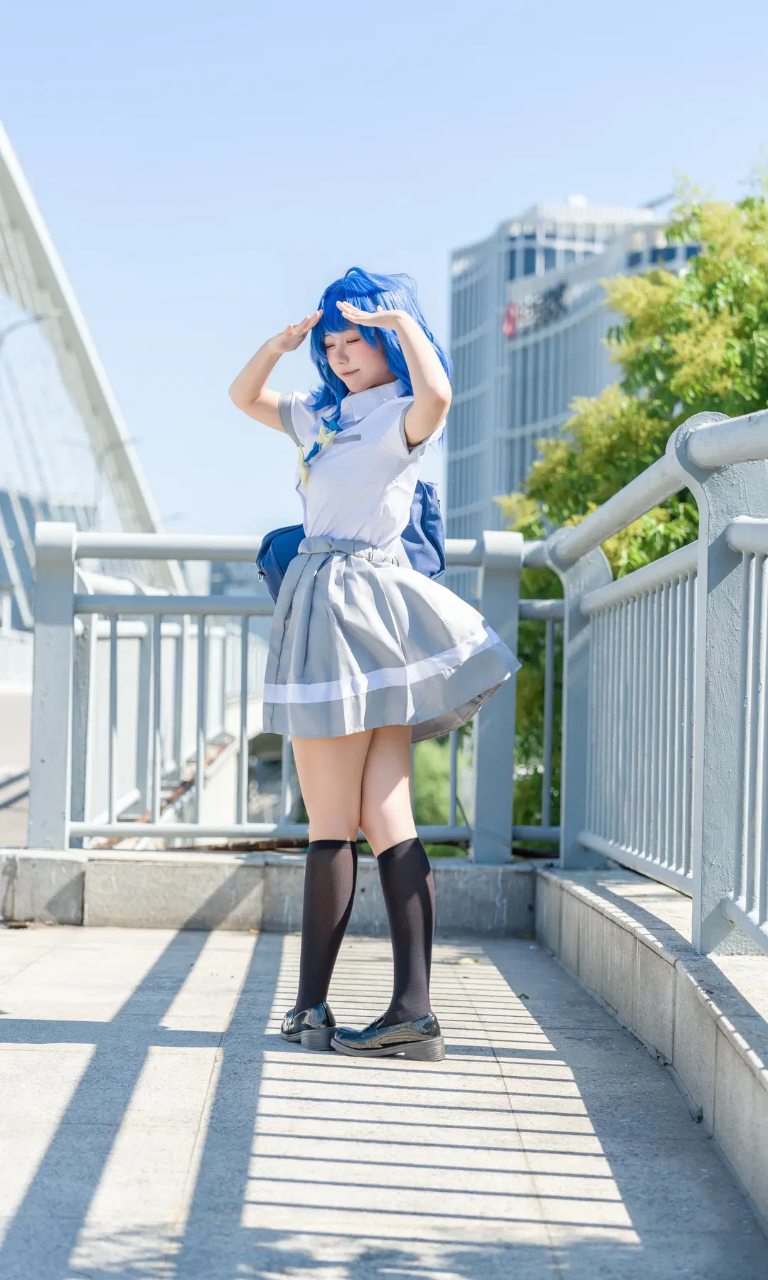 【八奈見杏菜cos】敗犬女主太多了！陽光天橋制服打卡 - 全世界都听小柚的话 - 第3張