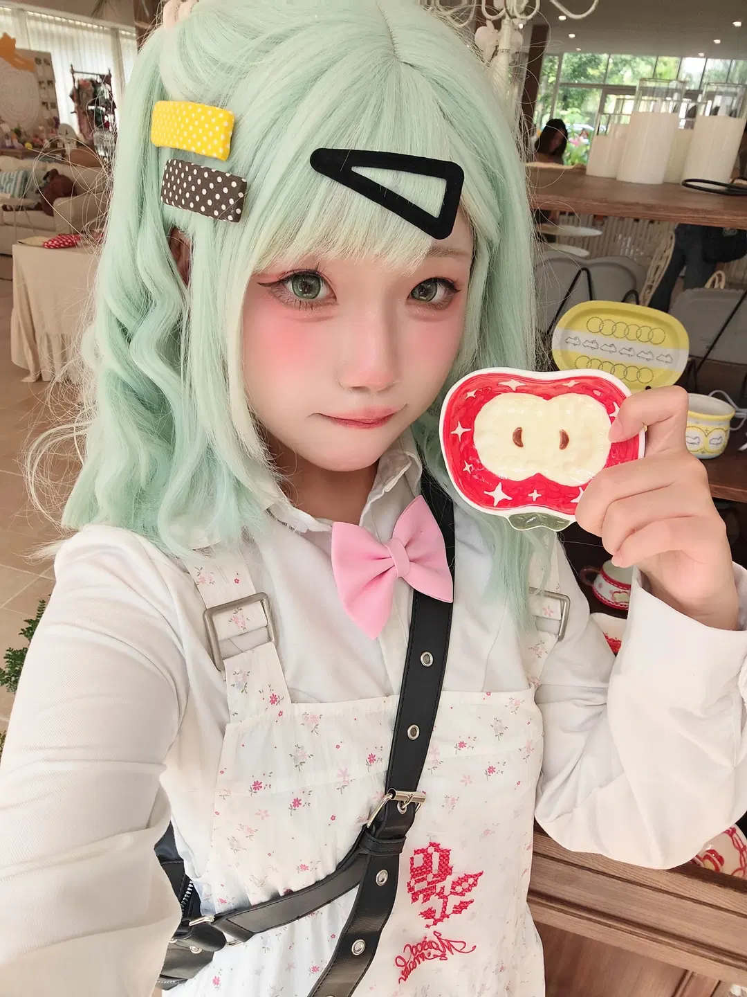 ゼンレスゾーンゼロ, 千夏 コスプレ, コスプレ撮影, 二次元メイク, ミントグリーンのウィッグ