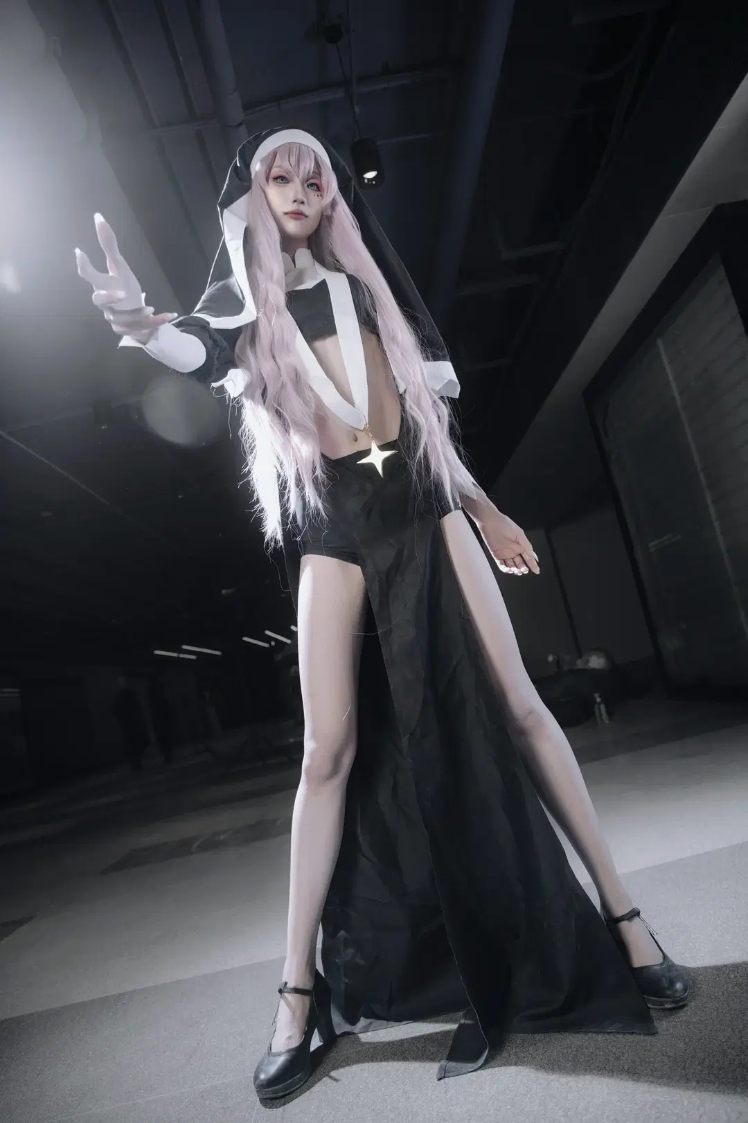 漫展摄影, 修女cos, 憧憬成为魔法少女, 丝袜, 奇苷特cos