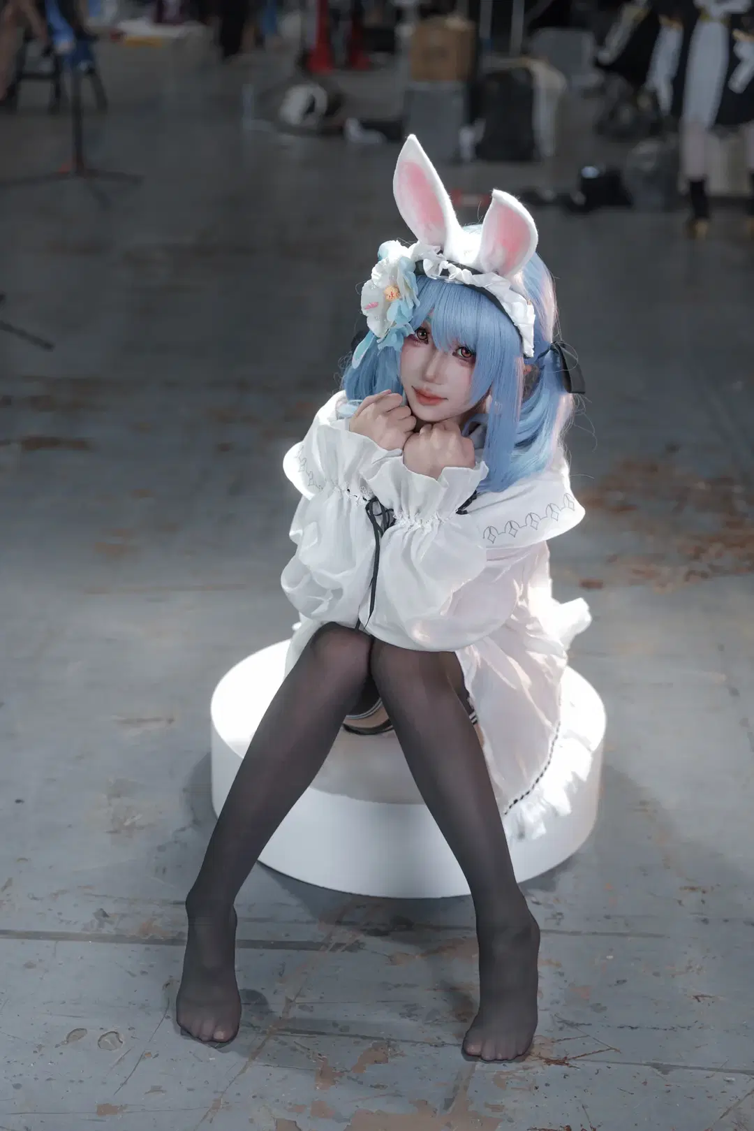 二次元, cosplay, 漫展, 黑丝, 兔田佩克拉cos