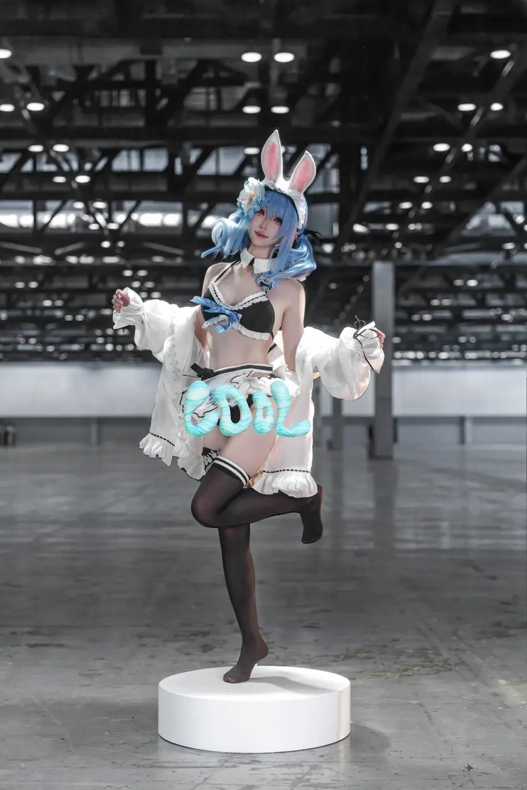 cosplay, 漫展返图, 兔女郎, 黑丝, 兔田佩克拉cos
