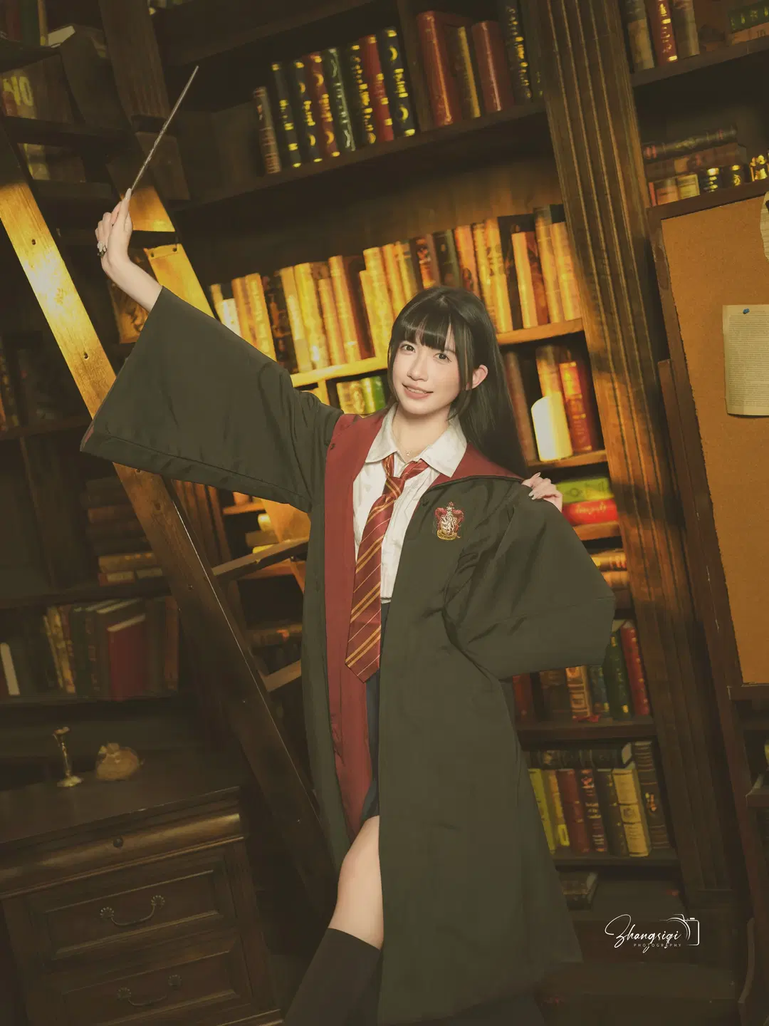在复古书房拍一组美式魔法学院风证件照 - 坏坏孩子琦 - 第10张