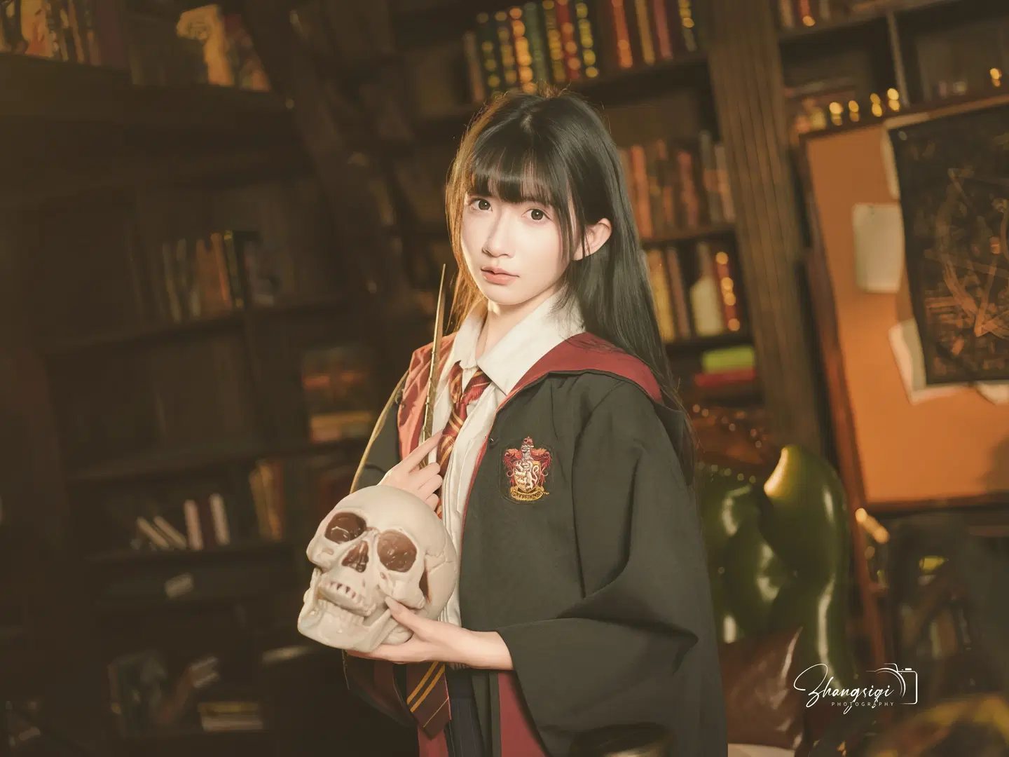 在复古书房拍一组美式魔法学院风证件照 - 坏坏孩子琦 - 第2张