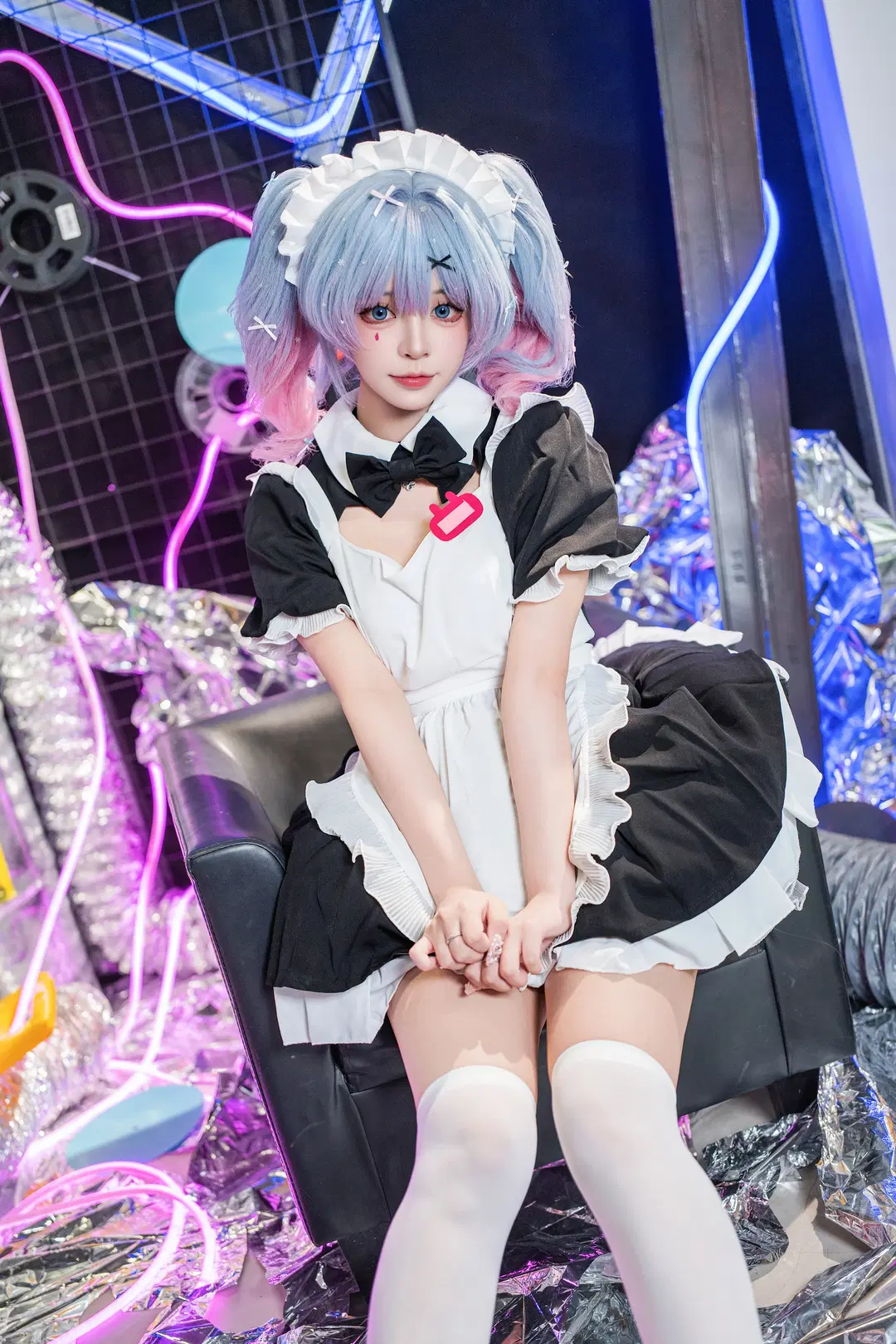 【初音cos】赛博朋克风兔子洞女仆至上主义 - 爱用富士的牛牛 - 第2张