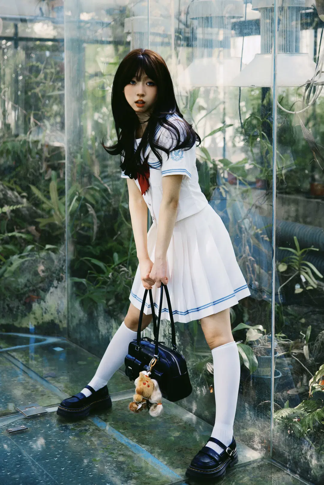 植物园温室里的夏日JK制服写真 - FizzleBang丶 - 第4张