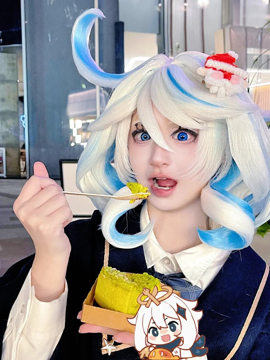 【芙宁娜cos】原神蓝莓小蛋糕的日常出片 - 咩也Mieye下班了 - 第2张