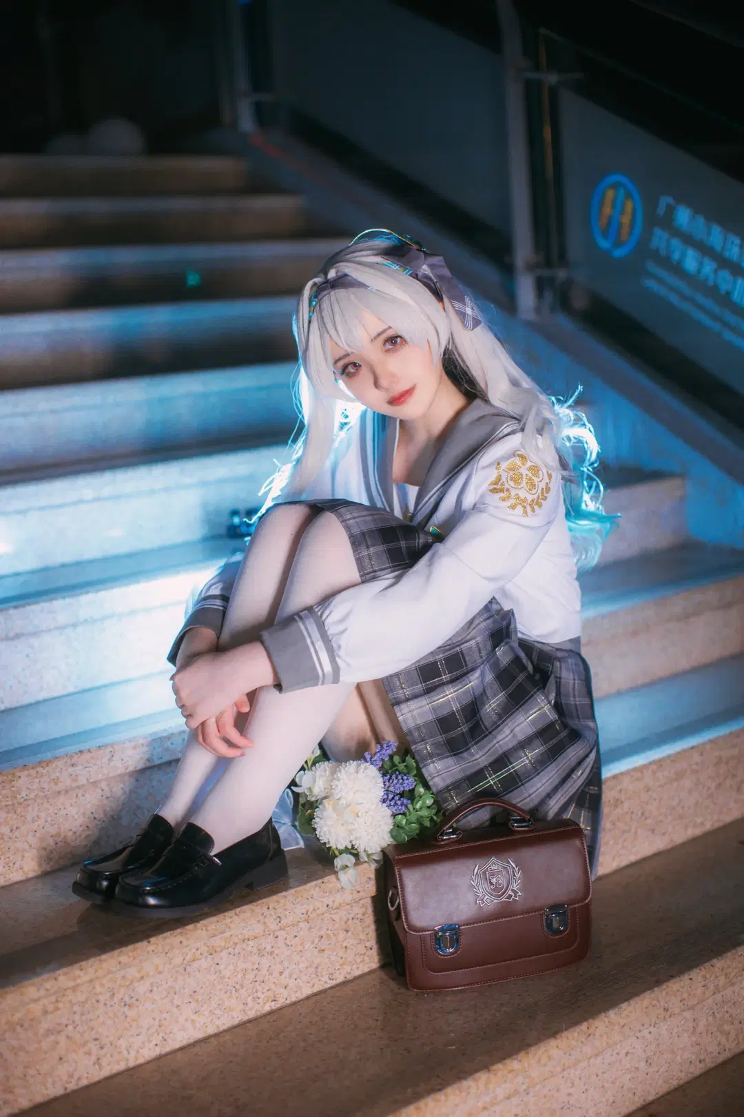【流萤cos】星穹铁道漫展D1场照，流萤JK制服返图 - 八次方根 - 第4张