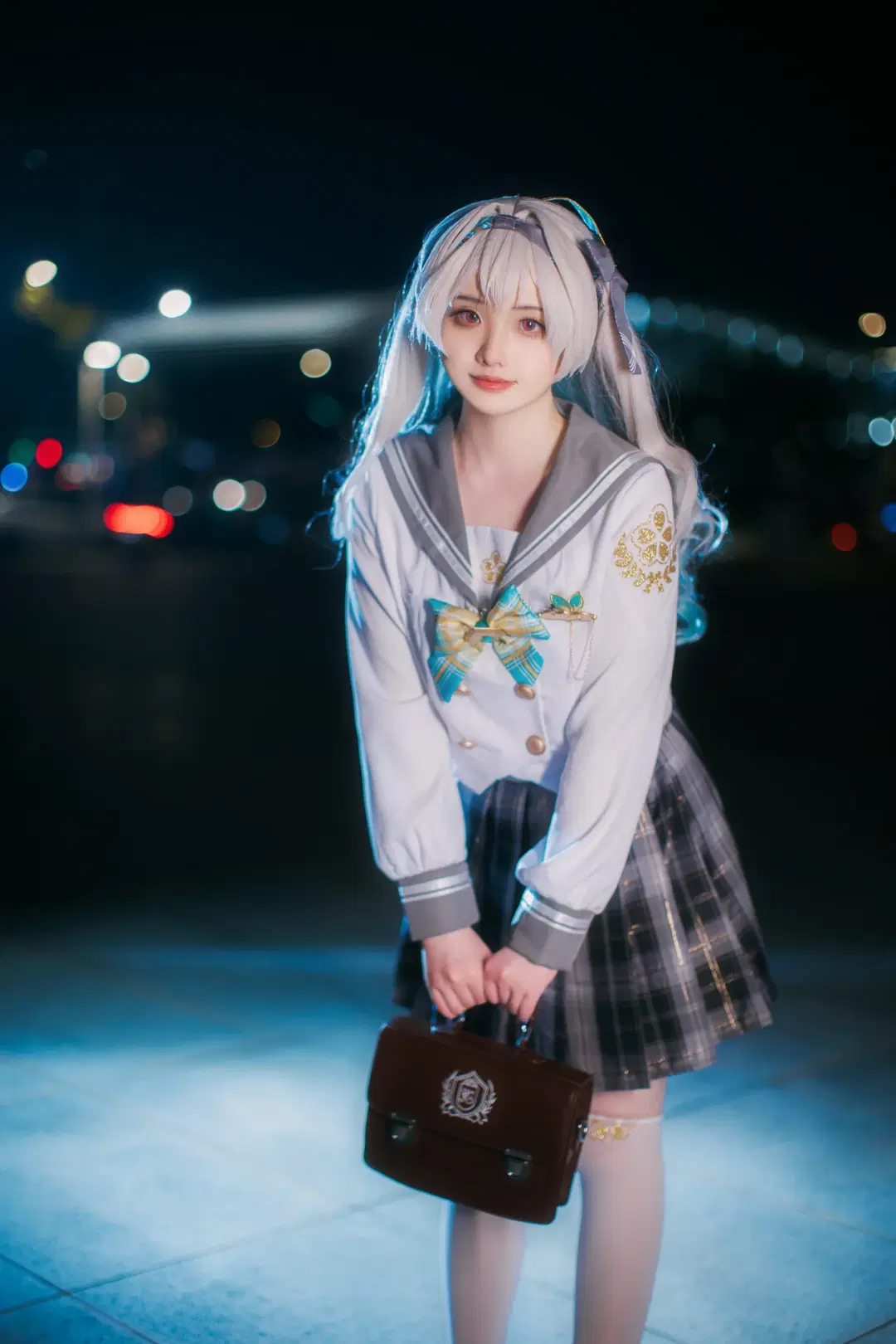 【流萤cos】星穹铁道漫展D1场照，流萤JK制服返图 - 八次方根 - 第5张