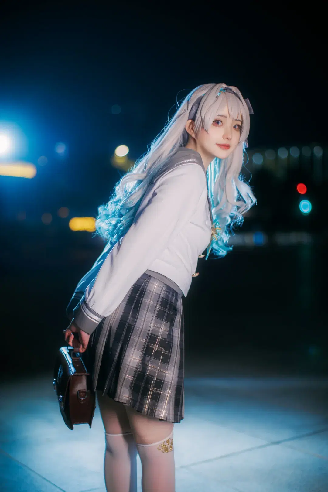 【流萤cos】星穹铁道漫展D1场照，流萤JK制服返图 - 八次方根 - 第6张