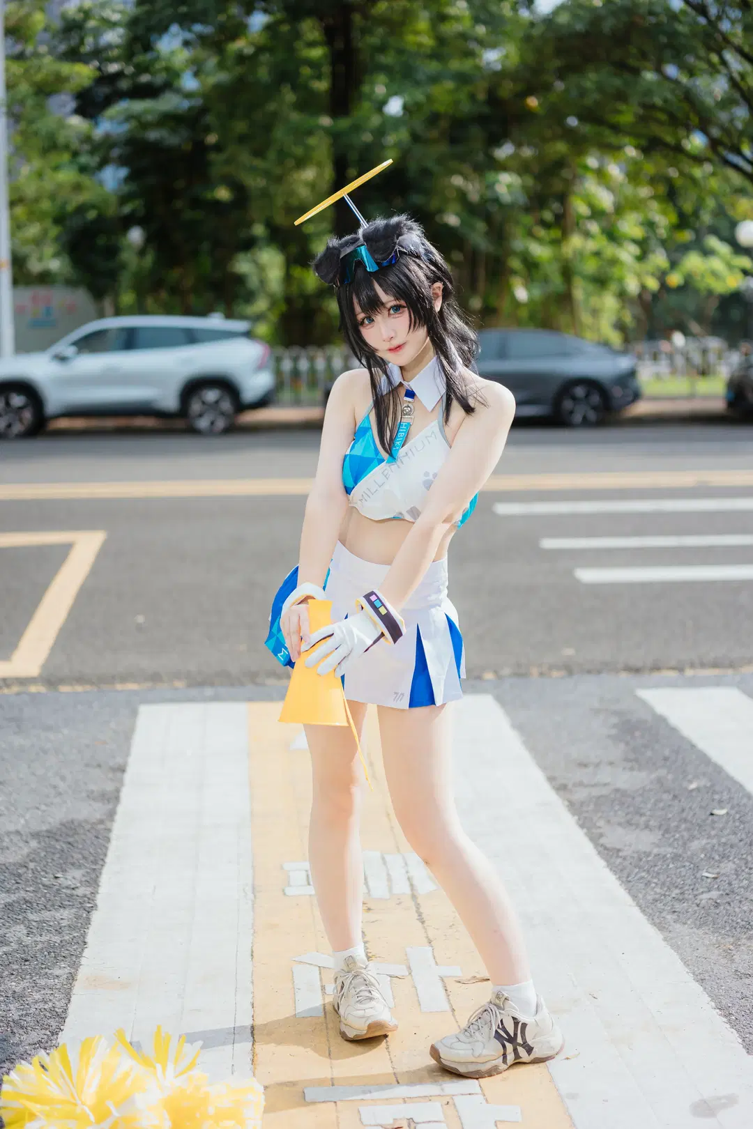 【拉拉响cos】蔚蓝档案CICF漫展返图，斑马线上的啦啦队活力满格 - 八次方根 - 第10张