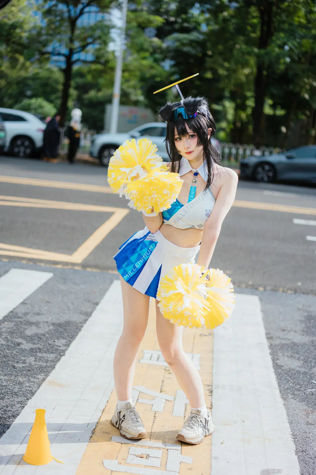 【拉拉响cos】蔚蓝档案CICF漫展返图，斑马线上的啦啦队活力满格 - 八次方根 - 第3张