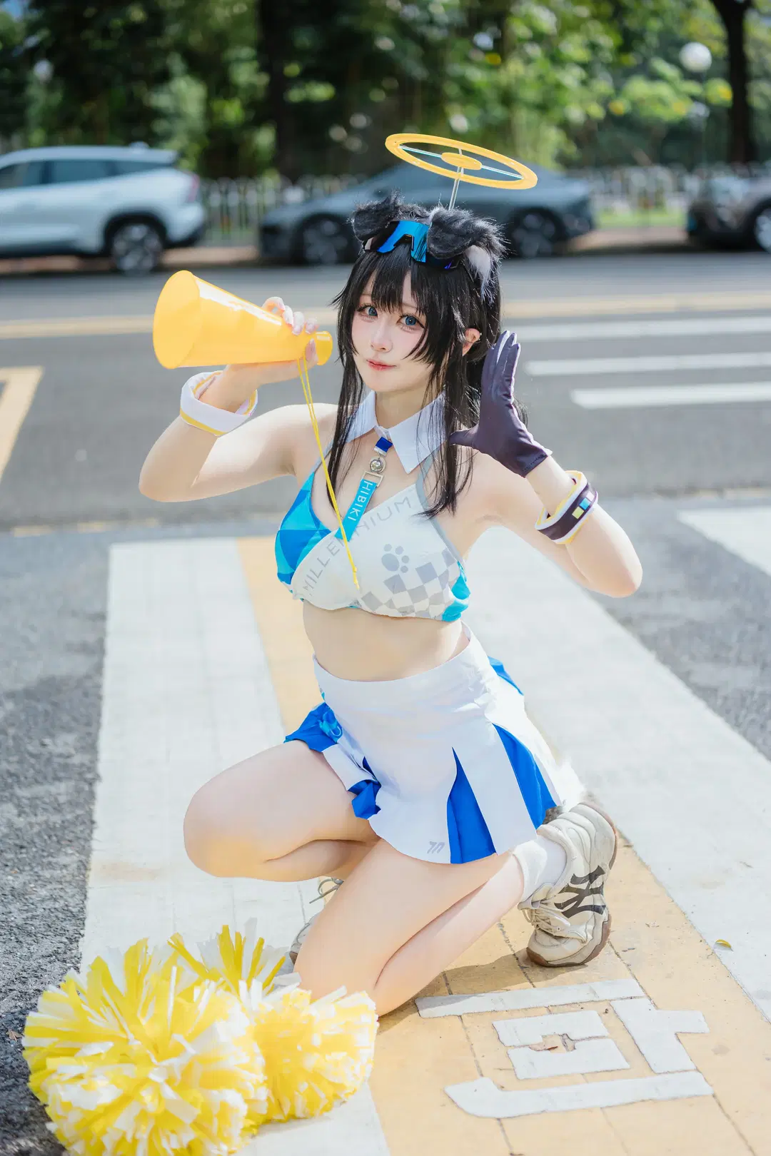 【拉拉响cos】蔚蓝档案CICF漫展返图，斑马线上的啦啦队活力满格 - 八次方根 - 第4张