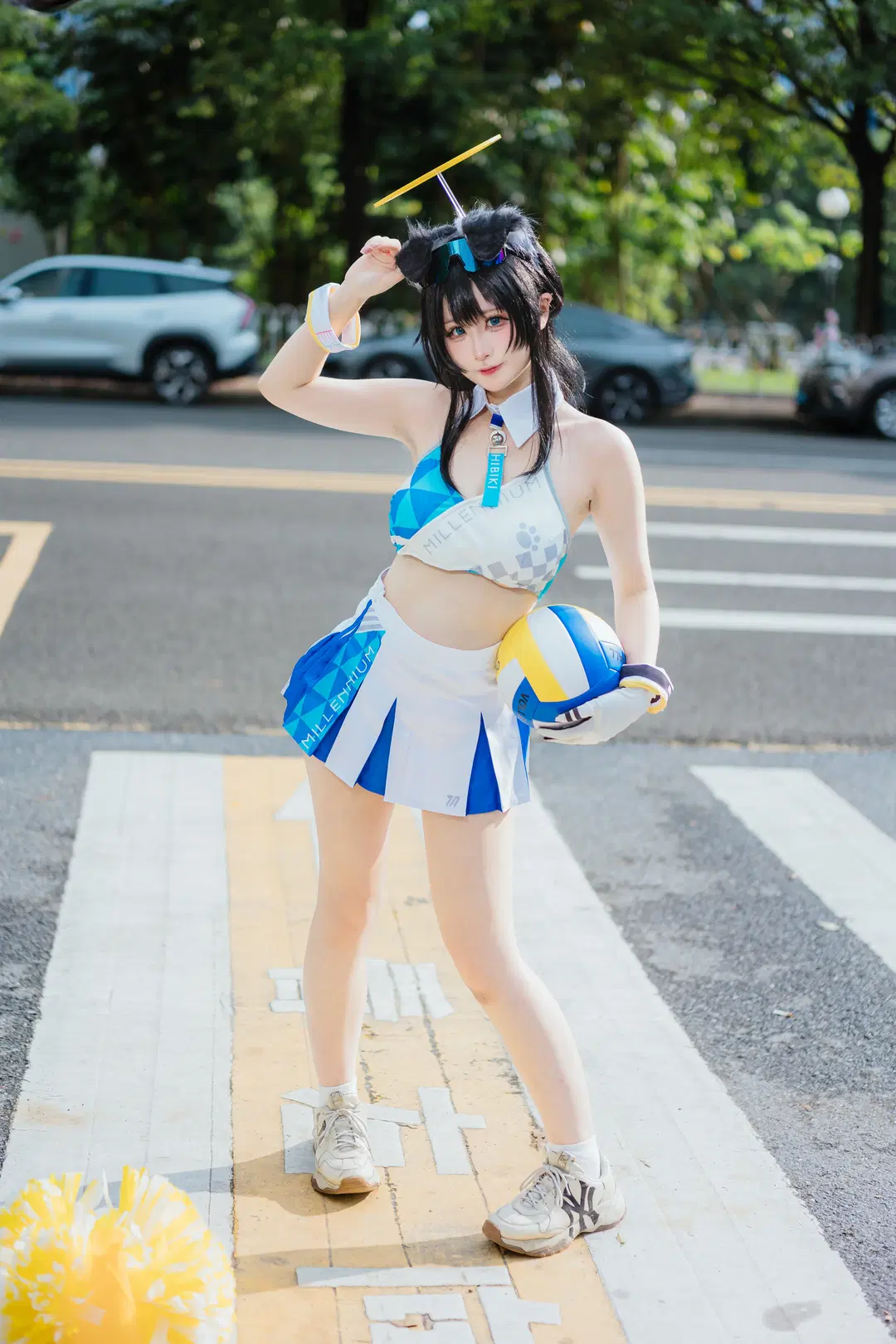 【拉拉响cos】蔚蓝档案CICF漫展返图，斑马线上的啦啦队活力满格 - 八次方根 - 第6张