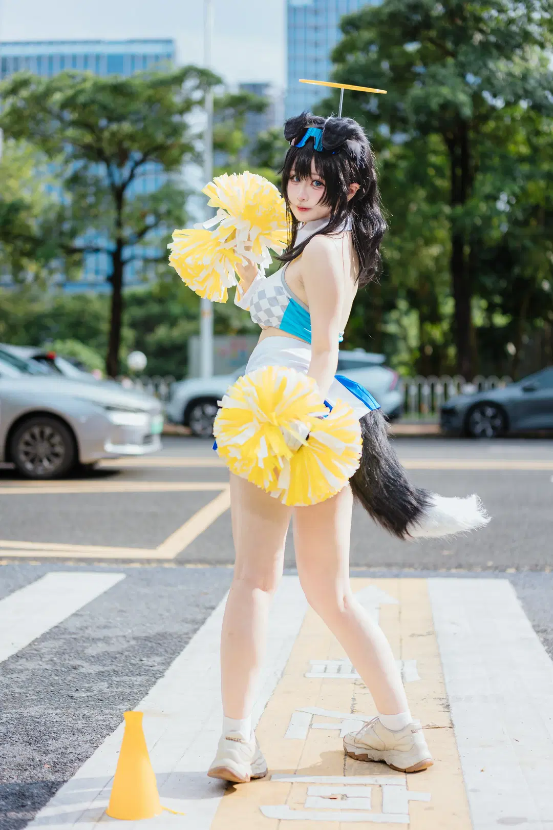 【拉拉响cos】蔚蓝档案CICF漫展返图，斑马线上的啦啦队活力满格 - 八次方根 - 第9张