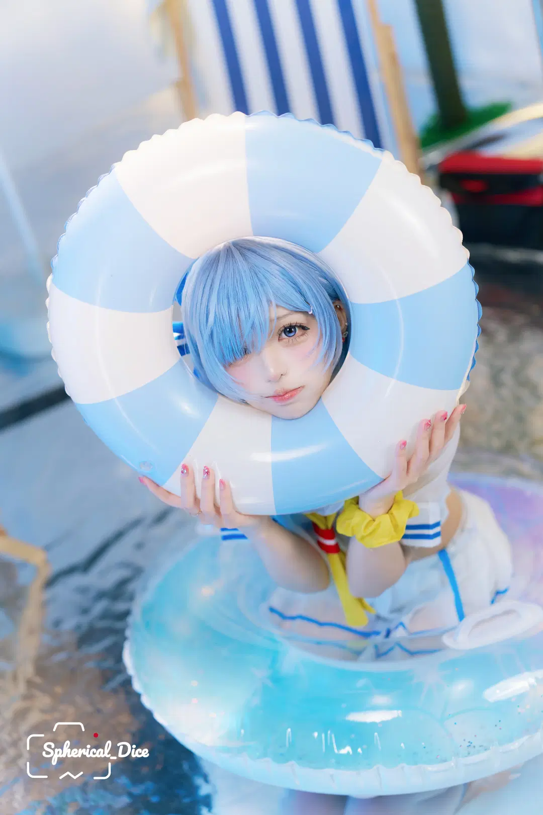 【蕾姆cos】從零開始的異世界生活，夏日水手服不一樣的藍白清涼 - 圆形骰子 - 第13張